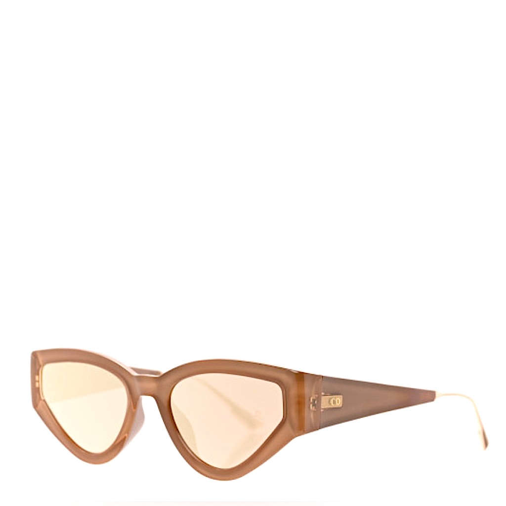 Dior Cat-Eye Mirrored Sunglasses Pink Gold